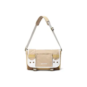 NOXXON Nylon Shoulder Bag Women's Khaki/Rose Purple