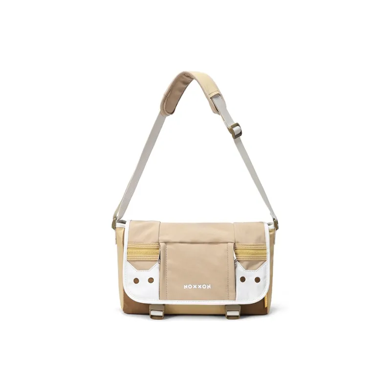 NOXXON Nylon Shoulder Bag Women's Khaki/Rose Purple-0