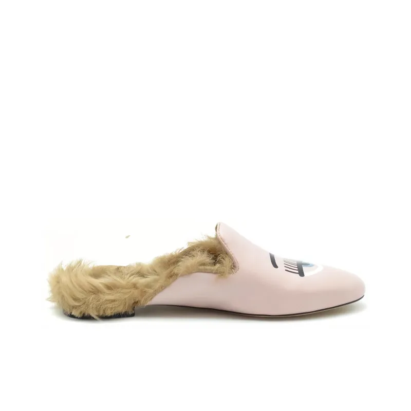 CHIARA FERRAGNI Wrap-toe Slippers Women's Pink-1