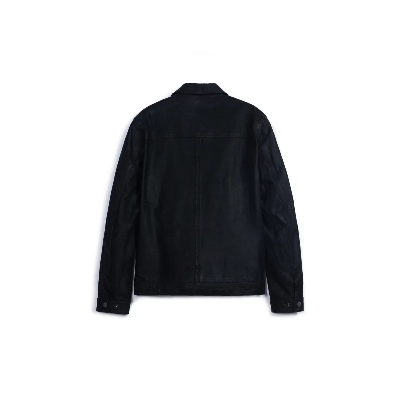 MCS Leather Jackets Men Black-1
