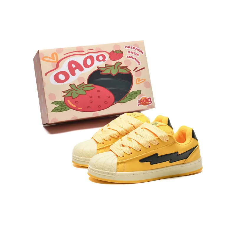 OAOQ Wear-resistant And Lightweight Low-Top Skateboard Shoes Unisex Box-17