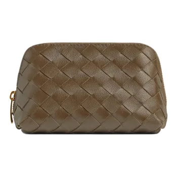 Bottega Veneta Intrecciato Calfskin Clutch Small Size Women's Pinecone