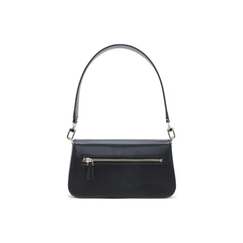 GUESS Artificial Leather Shoulder Bag Portable Crossbody Bag Shoulder Bag Medium Size Women's Black-2