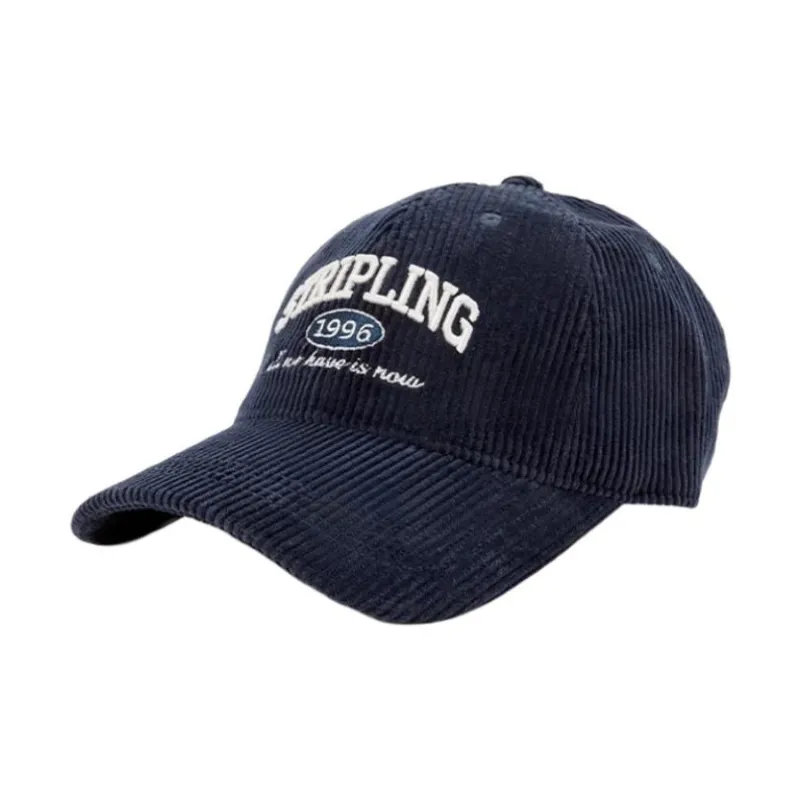Hotwind Cotton, Viscose, Polyester Baseball Caps Women's Beige/Navy Blue-3
