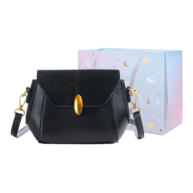 GOX PU Crossbody Bag Regular Women's Coffee/Black/Brown-5