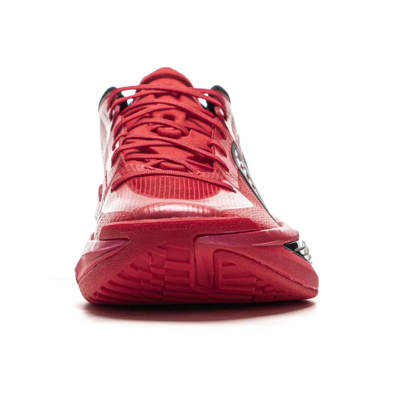 LiNing ULTRALIGHT Cushioning, Slip Resistant, Abrasion Resistant, Rebound Grip Low Top Basketball Shoes Men's Red-4