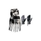 Scarf+Gray Full Finger Glove