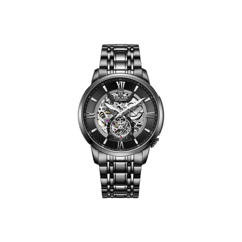 EBOHR Master Collection Mechanical Heart Mechanical Movement Watch Men's Watches Black Dial-1