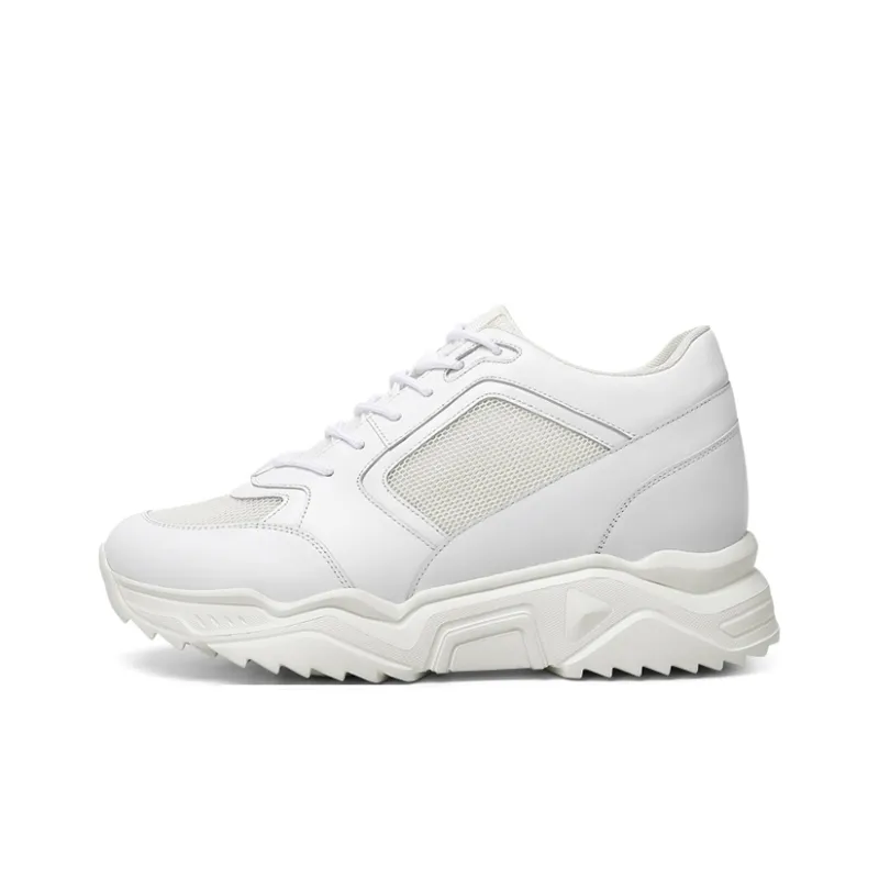 He Jinchang Low Top Casual Shoes Men's Vibrant White-0