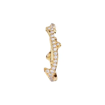 DIOR Yellow Gold Clip-On Earrings Women's Gold