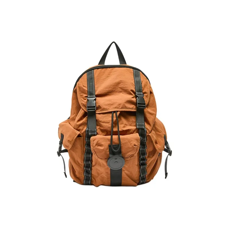 Three Blessings Oxford Backpack Medium Size Women's Beige/Brown-6