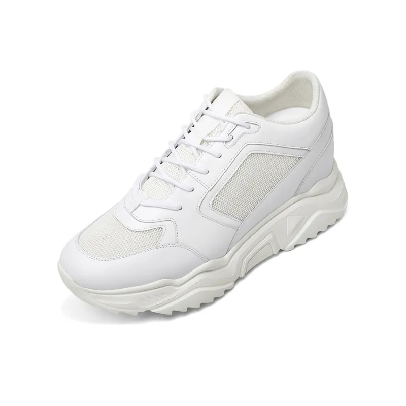 He Jinchang Low Top Casual Shoes Men's Vibrant White-3