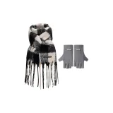 Scarf+Gray Gloves