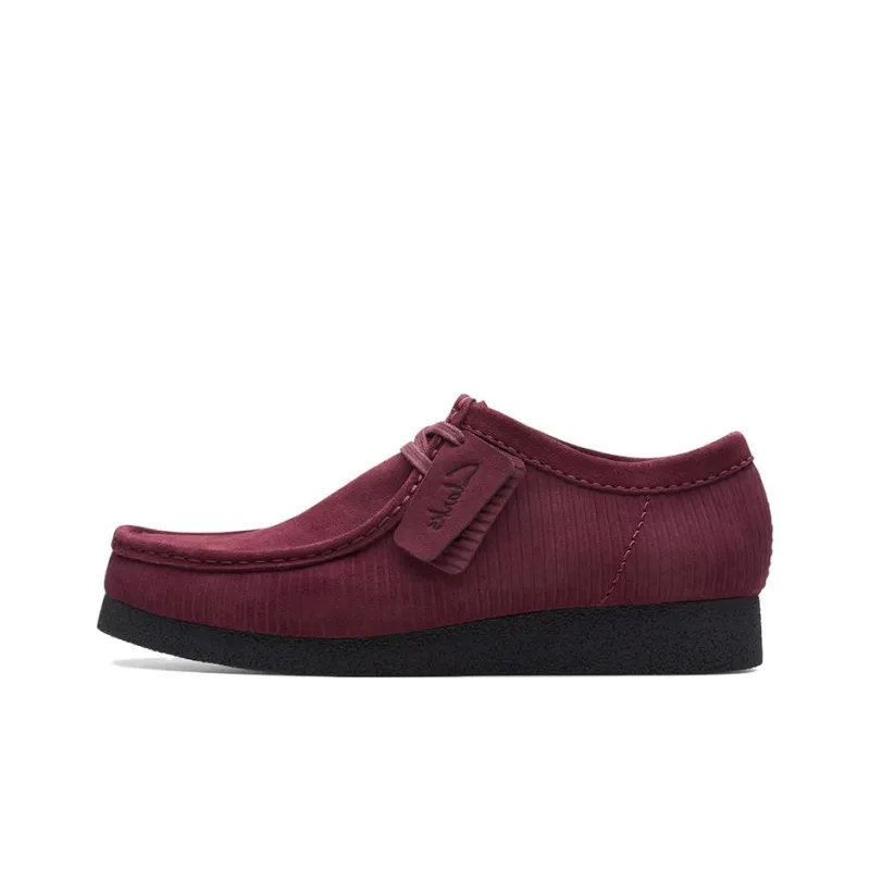 Clarks Wallabee Slip-Resistant Low-Top Casual Shoes Unisex Purple-0