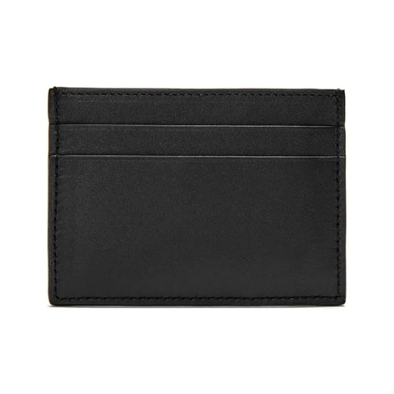 LOEWE Suna Fujita Collaboration Nappa Cow Leather Card Holder Women's Black-2
