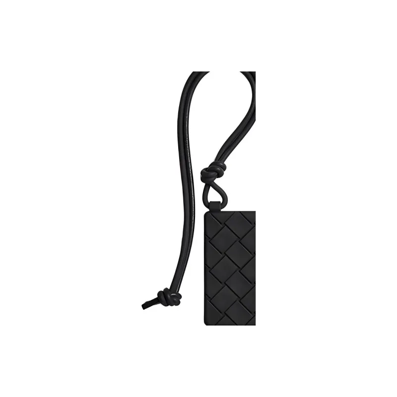 Bottega Veneta Silicone Card Holder Men's Black-3
