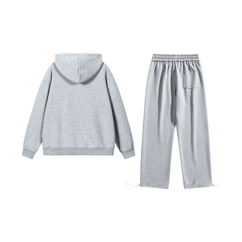 VCNV Sweatshirt Set Unisex Hundred Flowers Gray-1