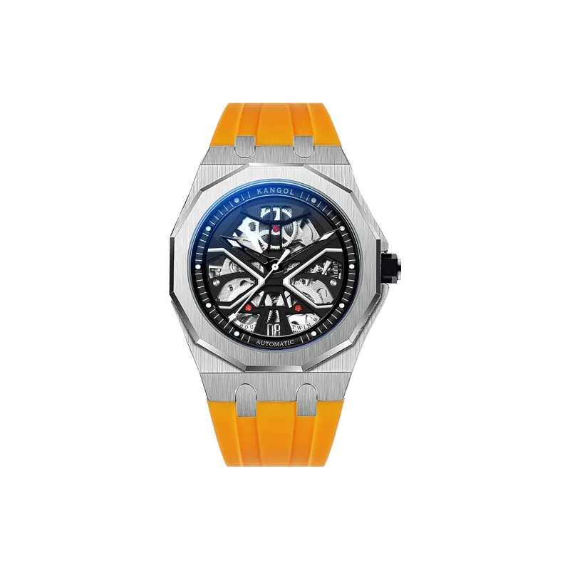 KANGOL Automatic Mechanical Movement Watch Men's Watches Cut-Out Dial-32
