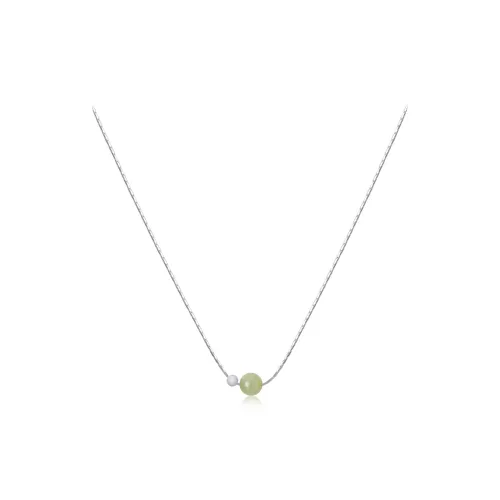 MINTLEAF Necklaces White Jade/Pale Greenish White Jade Women's