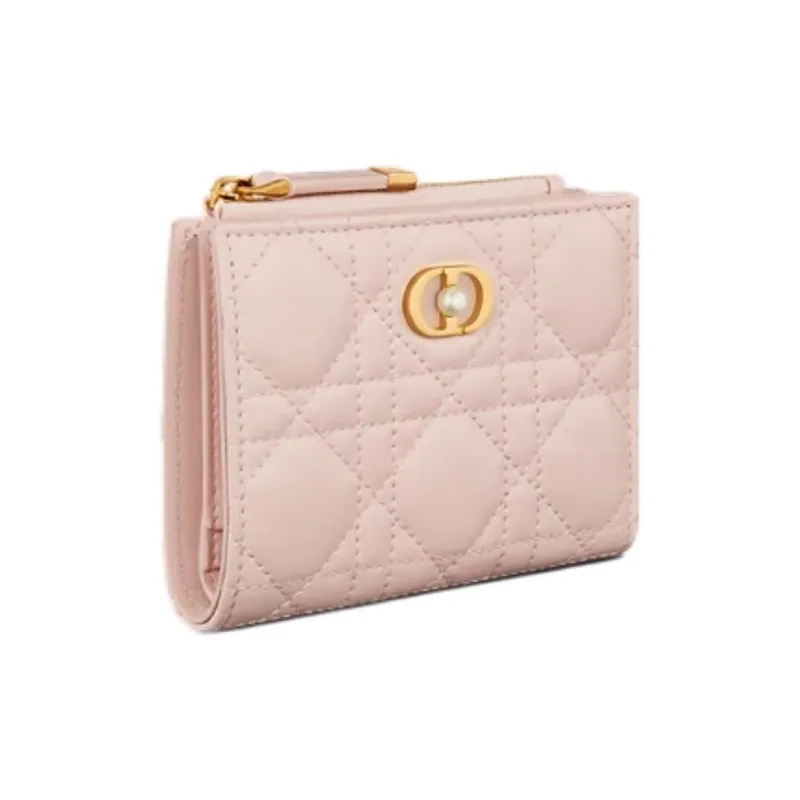 DIOR Jolie Lambskin Wallet Women's Light Pink-1