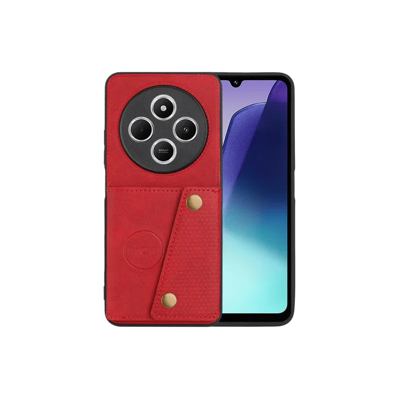 ZHUOJI Double Buckle Card Wallet Material Phone Cases Compatibility Redmi Note 14/Redmi Note 14 Pro+/Note 14 Pro-6