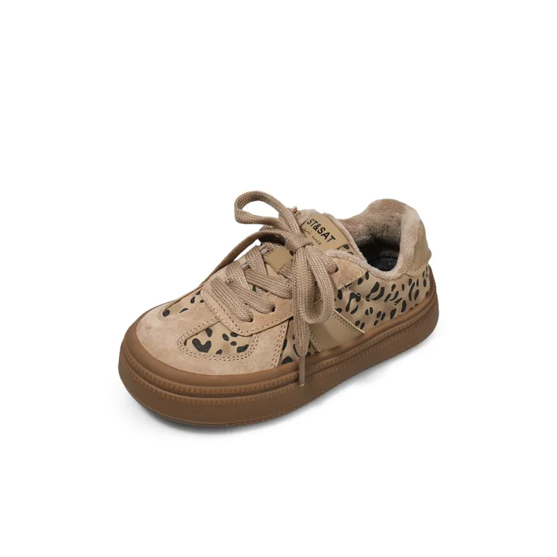 ST&SAT Slip Resistant Anti Kick Wear Resistant Warm Low Top Kids' Skateboarding Shoes Kids'-10