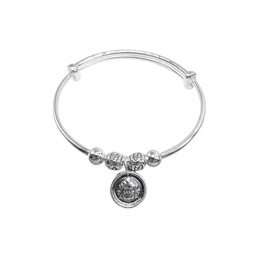 RURA S999 Fine Silver Bangles Women's Silver-0