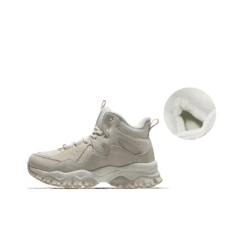 CAMEL Anti-Slip And Wear-Resistant Height Increasing Warm Mid-Top Casual Shoes Women's Muddy Sandy Gray