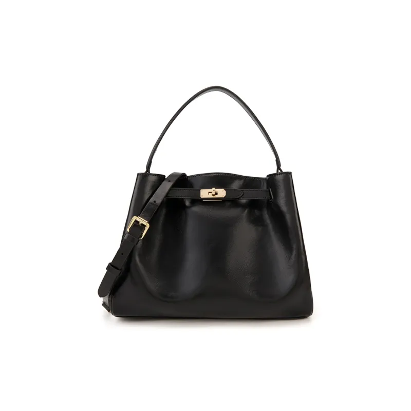 ELLE Trendy Fashion Portable Large Capacity Commute Tote Shoulder Bag Medium Size Women's Multicolor-0