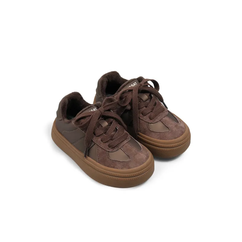 ST&SAT Slip Resistant Anti Kick Wear Resistant Warm Low Top Kids' Skateboarding Shoes Kids'-2