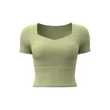 [Patchwork Short-Sleeved]Cardamom Green