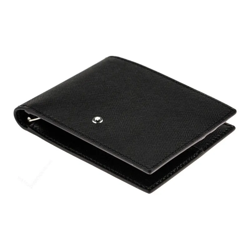 MONTBLANC Full grain Calf Leather Wallet Men's Black-4
