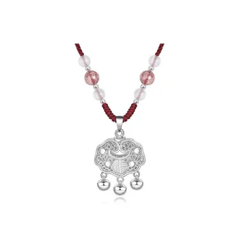 Muyan Alloy Peace Lock Auspicious Necklace Unisex