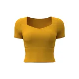 [Patchwork Short-Sleeved]Mango Yellow