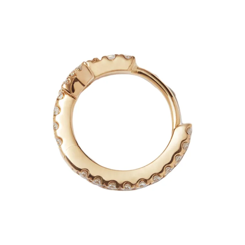 MARIA TASH 18kt Yellow Gold Eternity Diamond Earring-2