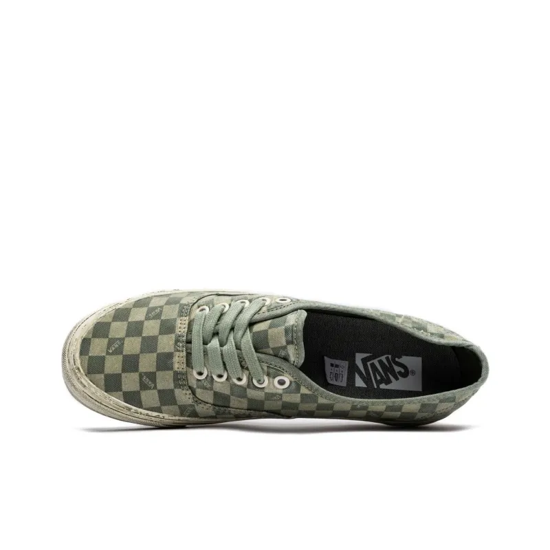 Vans Lx Authentic Reissue 44 Anti Slip Wear Resistant Low Top Skateboard Shoes Men's Green-3