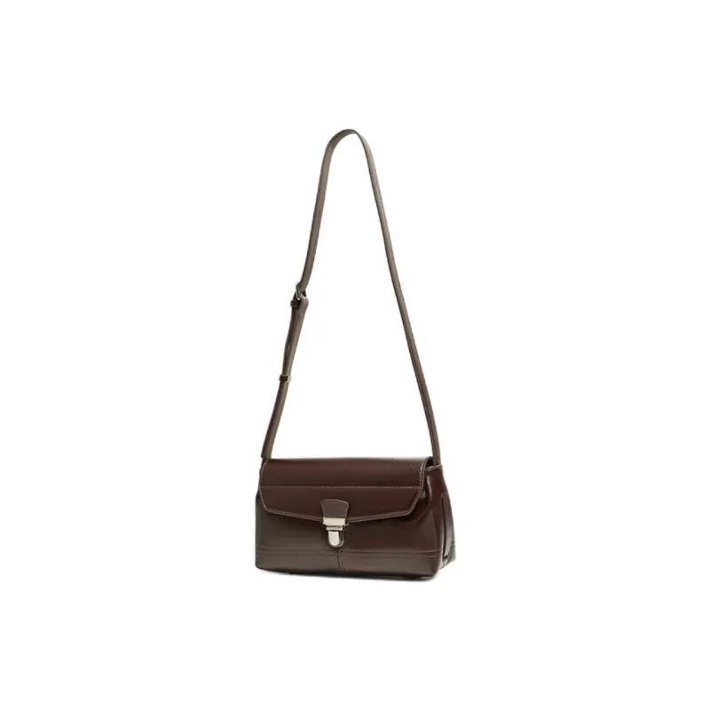 BASTO PU Small Square Bag Crossbody Bags Medium Size Women's Brown/Coffee-5