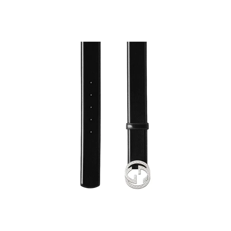 GUCCI Leather Belts Men's Black -1