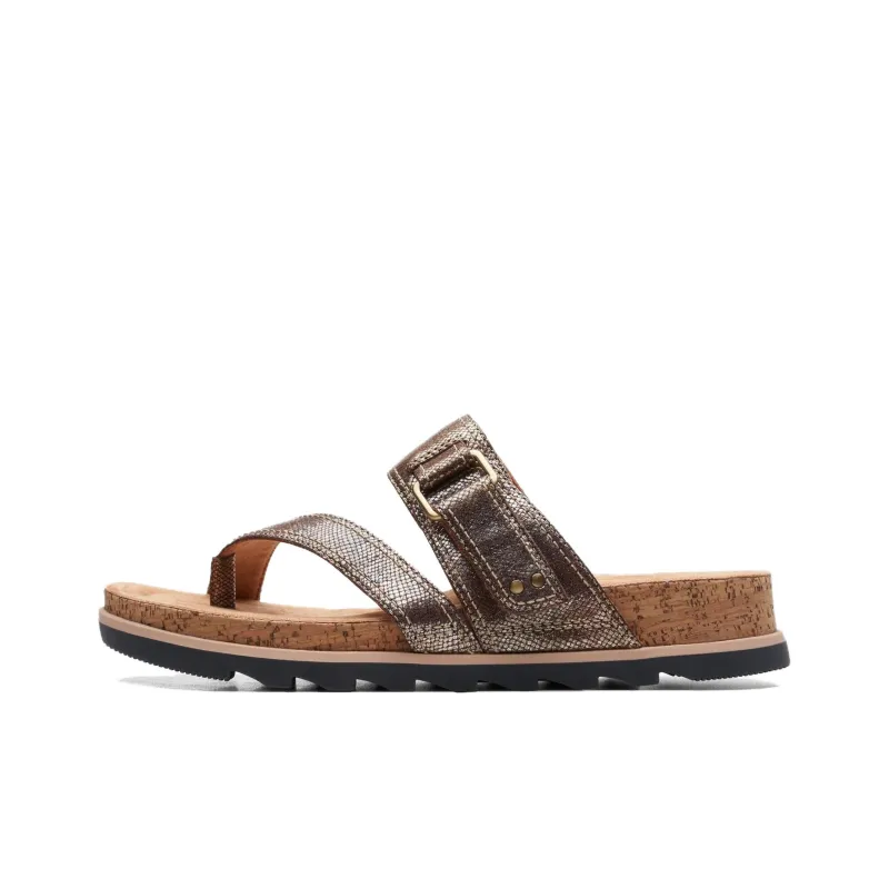 Clarks Slip-Resistant Flip Flops Women's Bronze-0