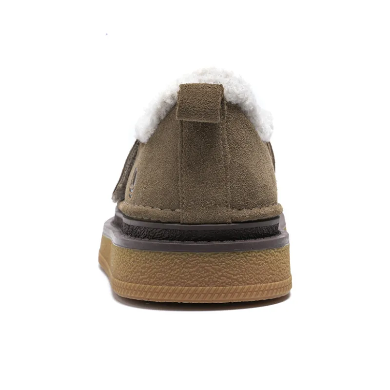 NAVIGARE Small Sailboats Height Increasing Warmth Low Top Casual Shoes Women's Khaki-3