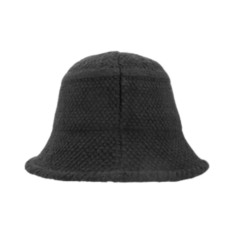 Hotwind Polyester Acrylic Polyamide Bucket Hats Women's Beige/Black-5