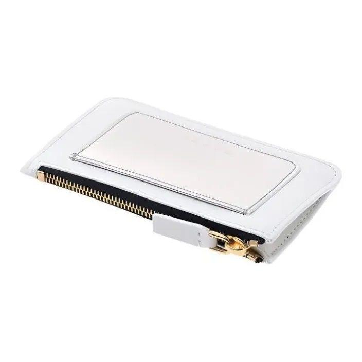 MARNI Calfskin Wallets Card Holders Women's White-2