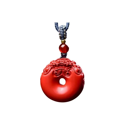 Stone On The Line Cinnabar Necklaces Unisex