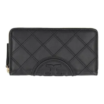 TORY BURCH Fleming Nappa Leather Wallet Women's Black
