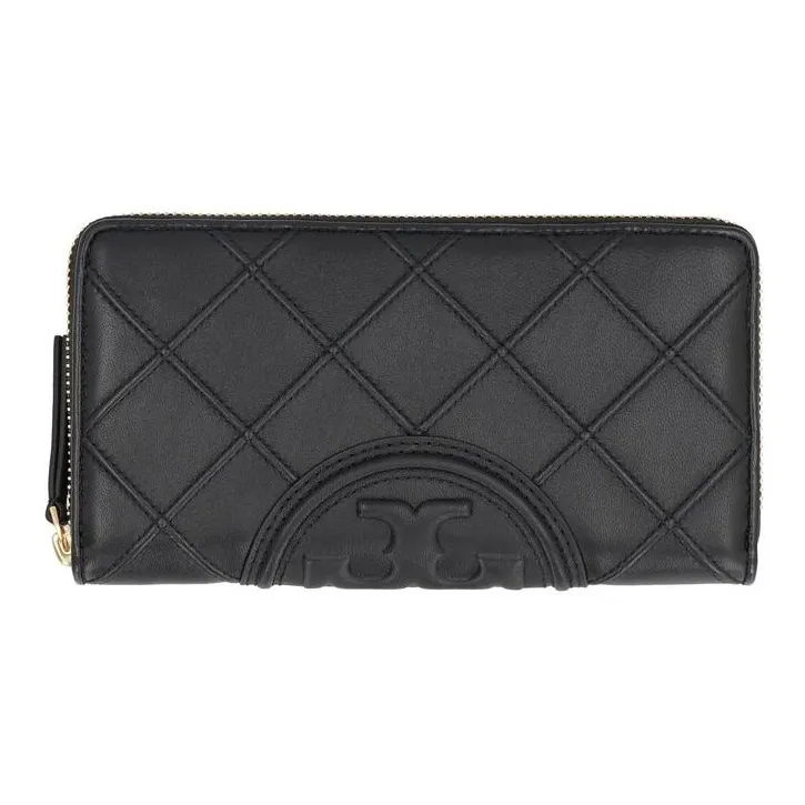 TORY BURCH Fleming Nappa Leather Wallet Women's Black-0