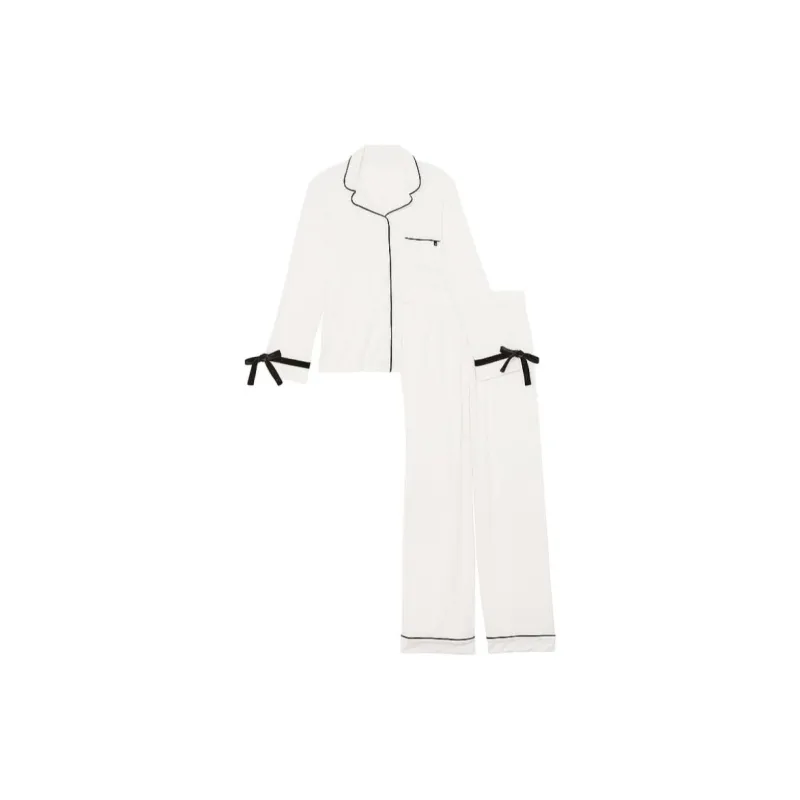 Victoria's Secret Pajama Set Women's White-0