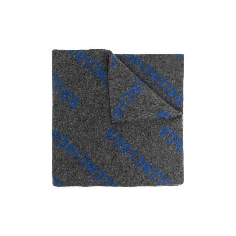 Balenciaga Allover Logo Scarf-0