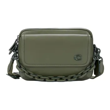 COACH Charter Glove Tanned Leather Handbag, Shoulder Bag, Crossbody Bag Medium Size Men's Green