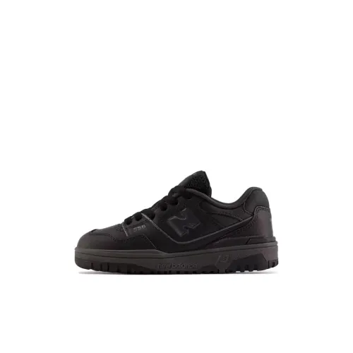 New Balance NB 550 Anti Slip Wear Resistant Low Top Kids' Skateboarding Shoes Black Kids'