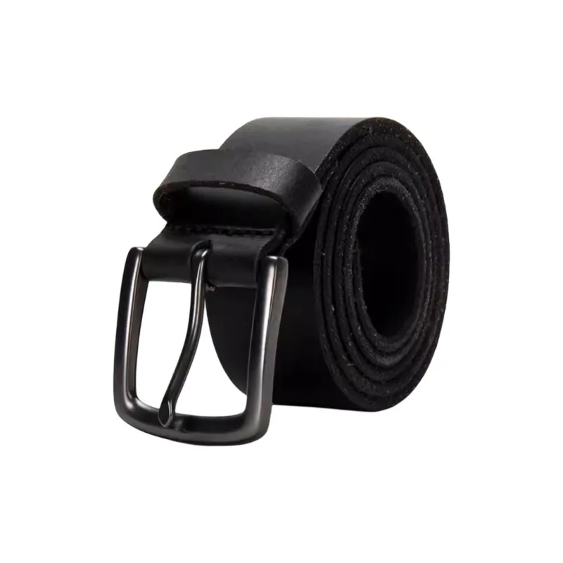Timberland Cow Leather Belts Men's Black Width 3.8CM-1